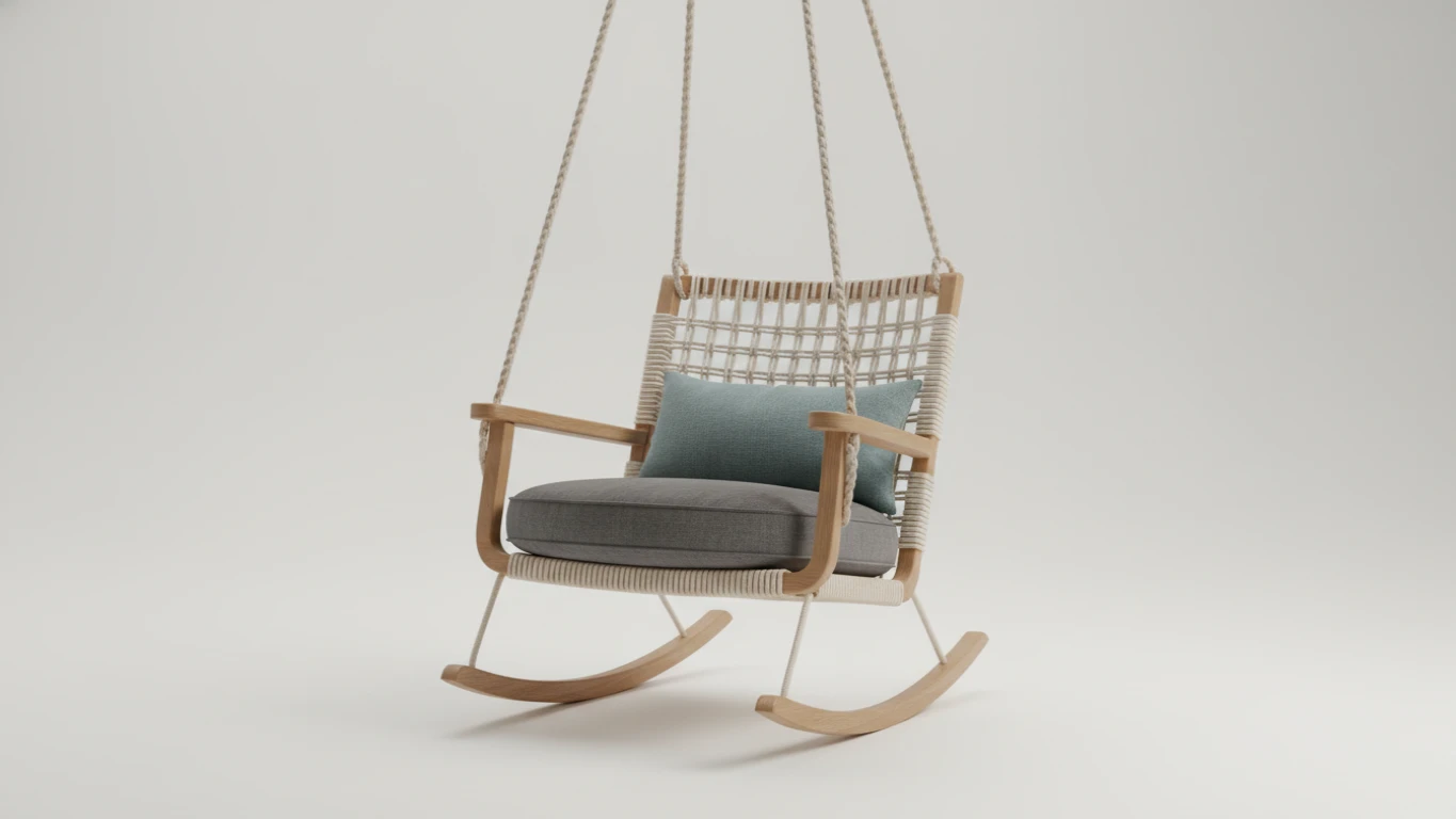 Cadeira de Balanço Suspensa para Leitura