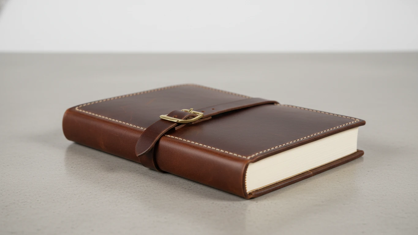 Caderno de Anotações Premium em Couro