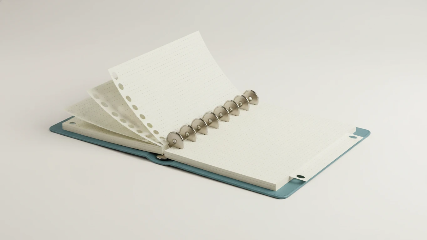 Caderno de Discos com Folhas Reposicionáveis