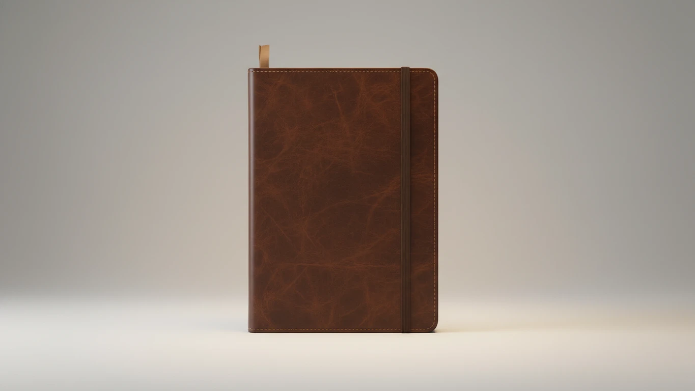 Caderno de Estudo em Couro Vegano