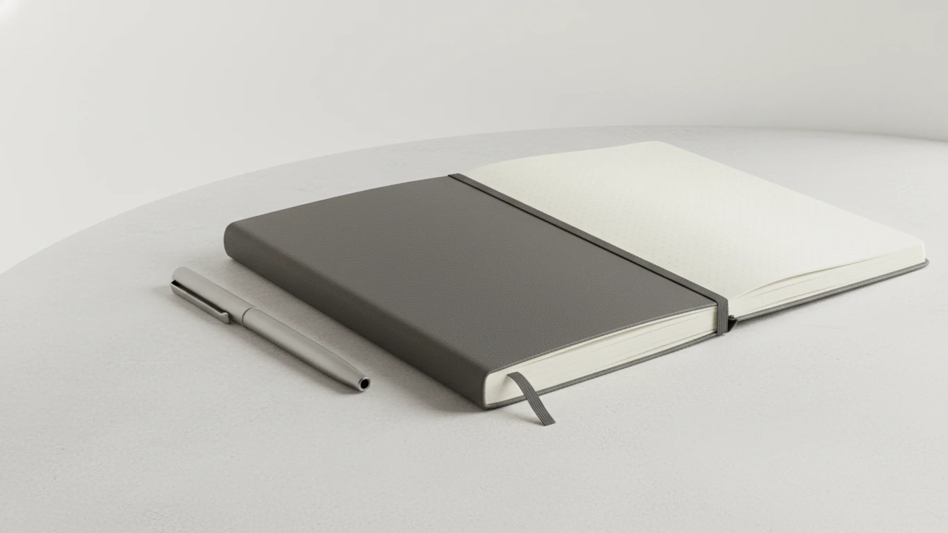 Caderno de Notas Profissional Minimalista