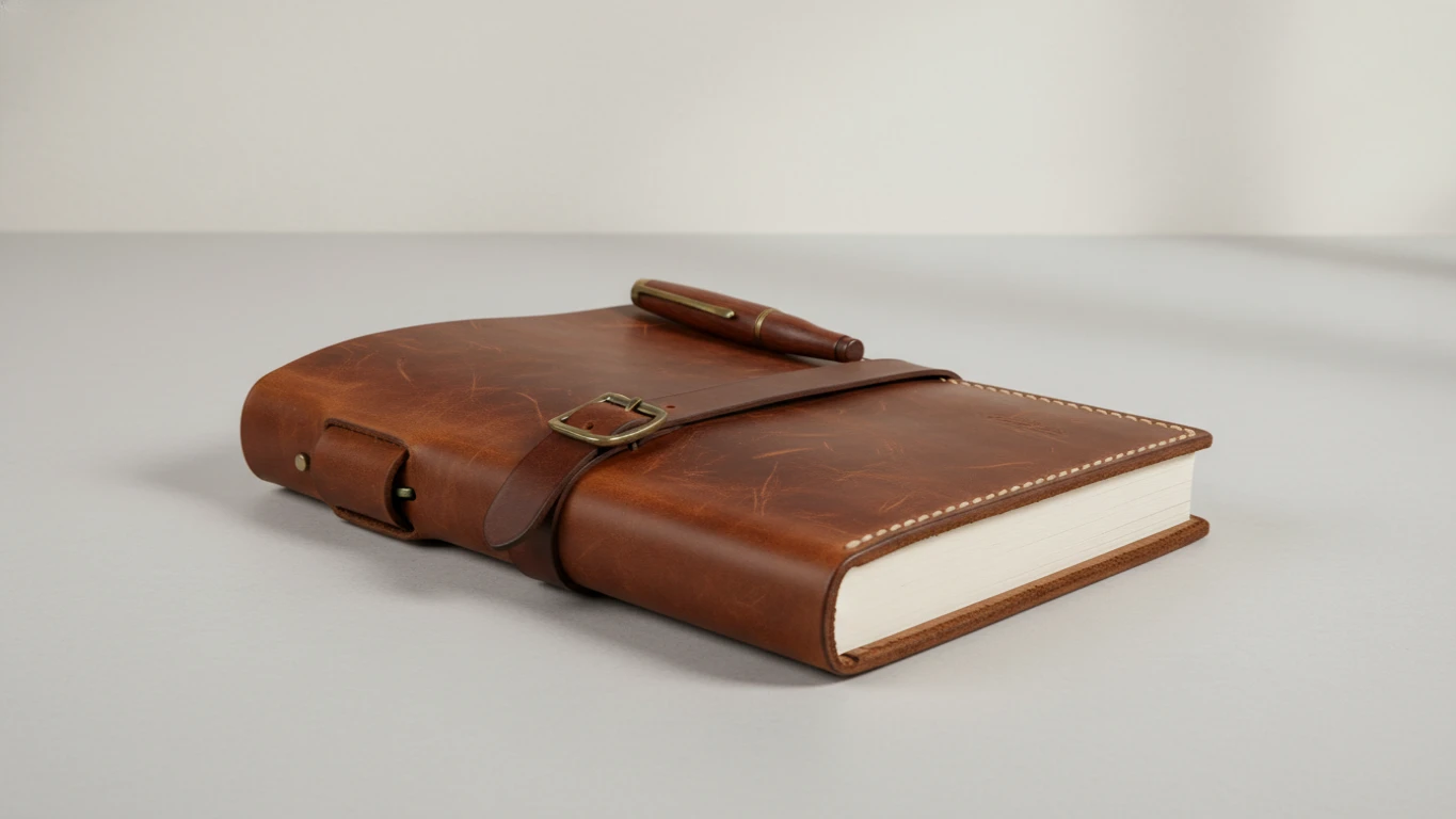 Caderno de Notas em Couro Legítimo