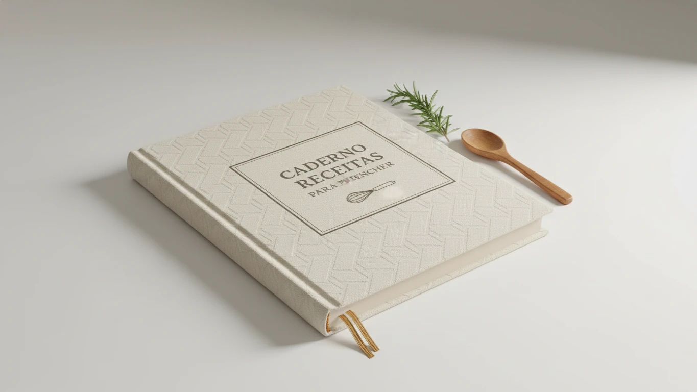 Caderno de Receitas para Preencher