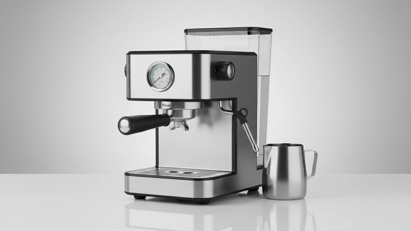Cafeteira Espresso com Pressão de 15 Bars