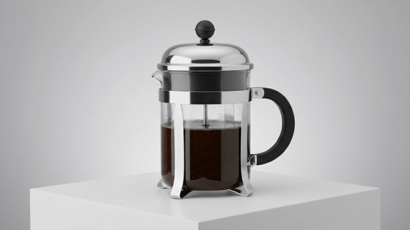 Cafeteira Prensa Francesa de Aço Inox