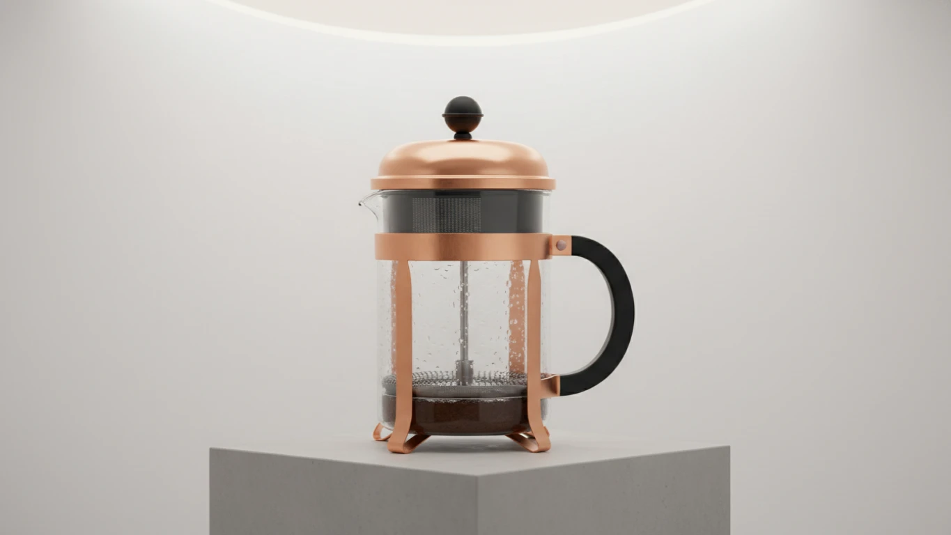 Cafeteira Prensa Francesa de Cobre