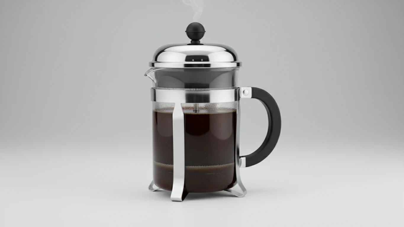 Cafeteira Prensa Francesa em Aço Inox