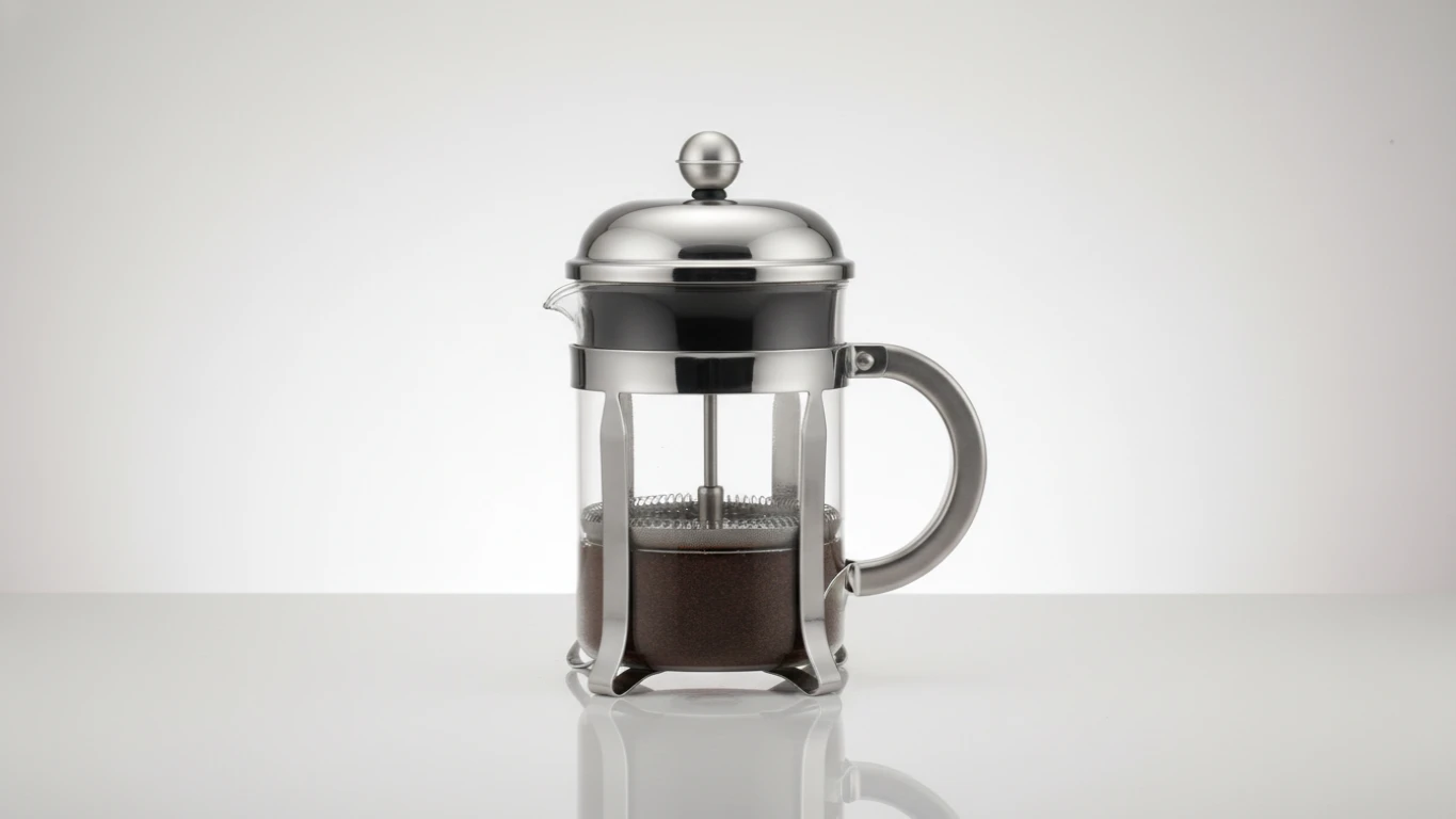 Cafeteira de Prensa Francesa em Aço