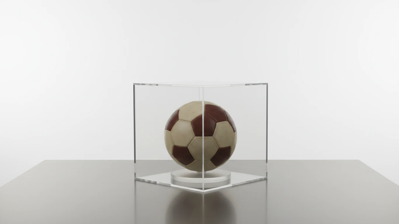 Caixa Expositora em Acrílico para Bola de Coleção