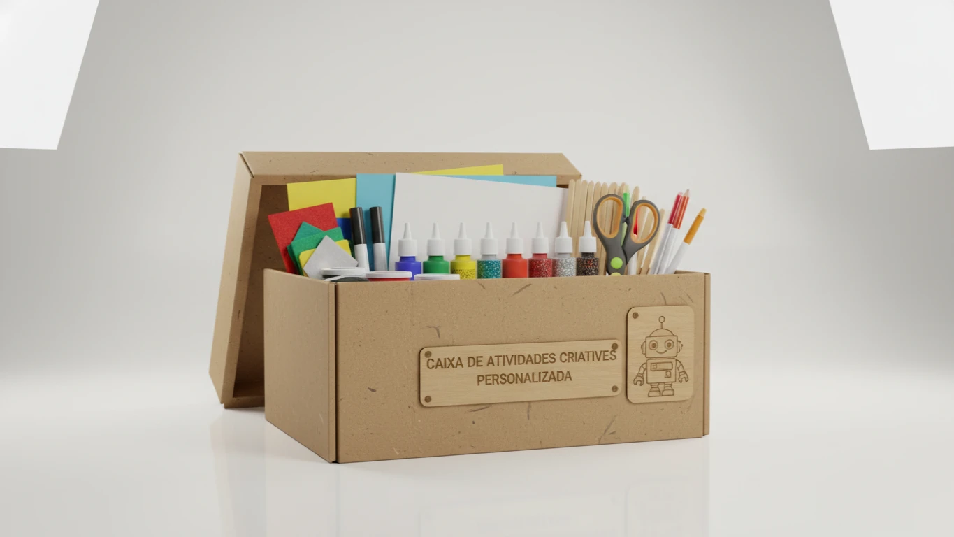 Caixa de Atividades Criativas Personalizada