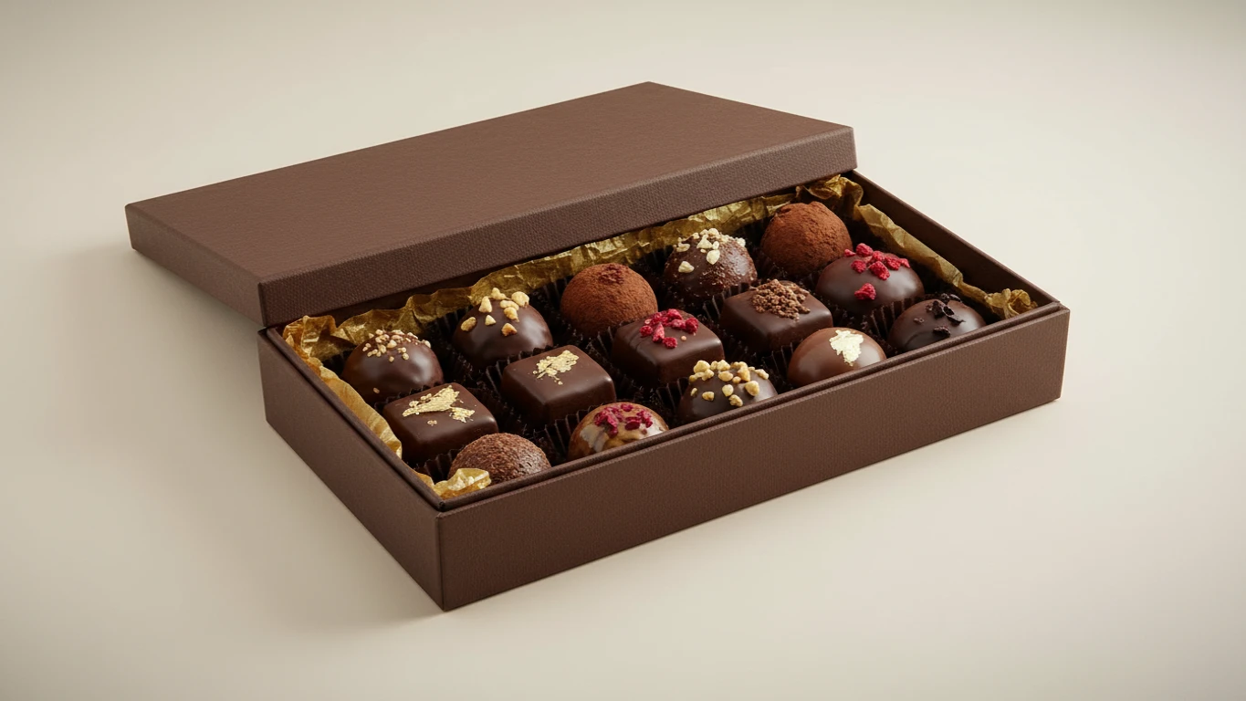 Caixa de Bombons Finos Artesanais