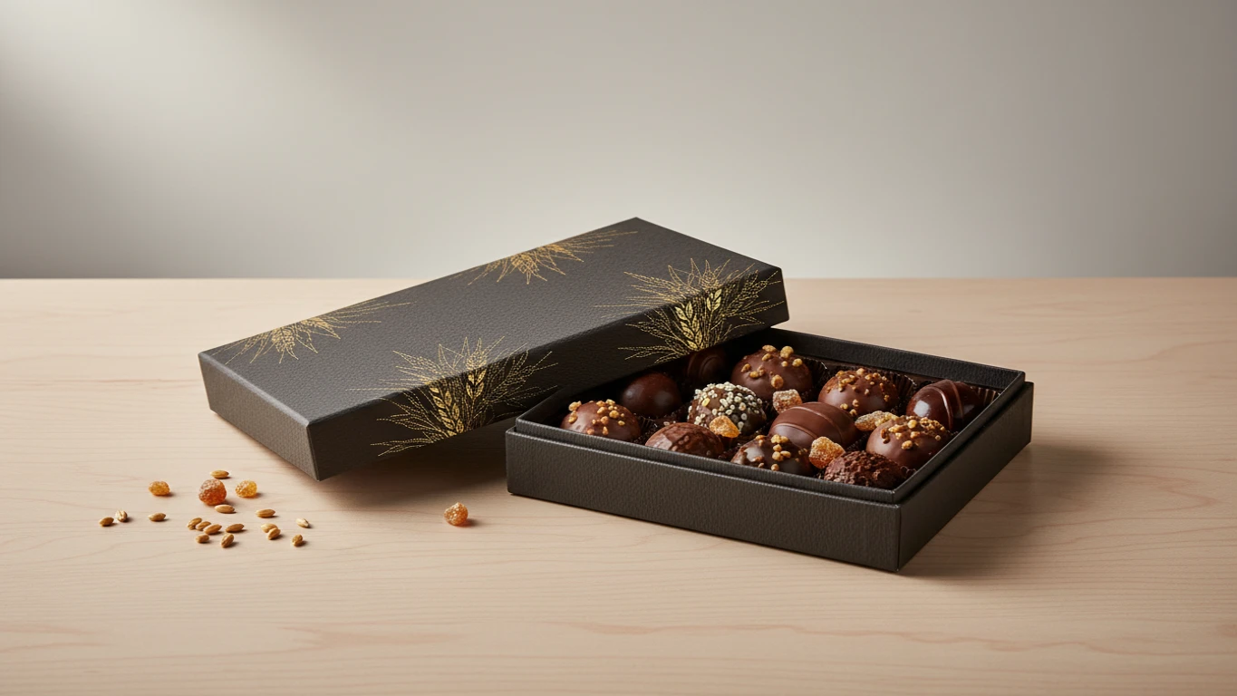 Caixa de Bombons Finos com Toque Maltado