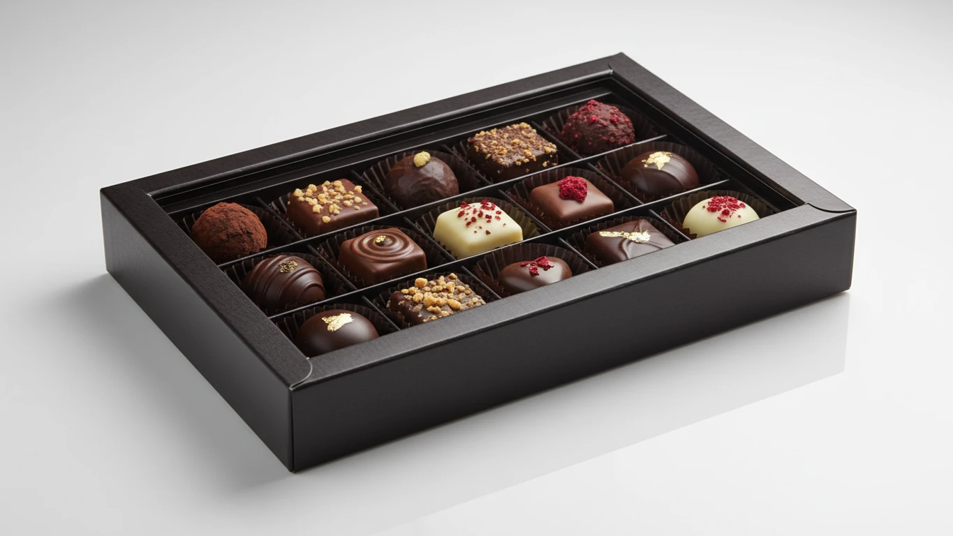 Caixa de Bombons e Chocolates Gourmet Finos