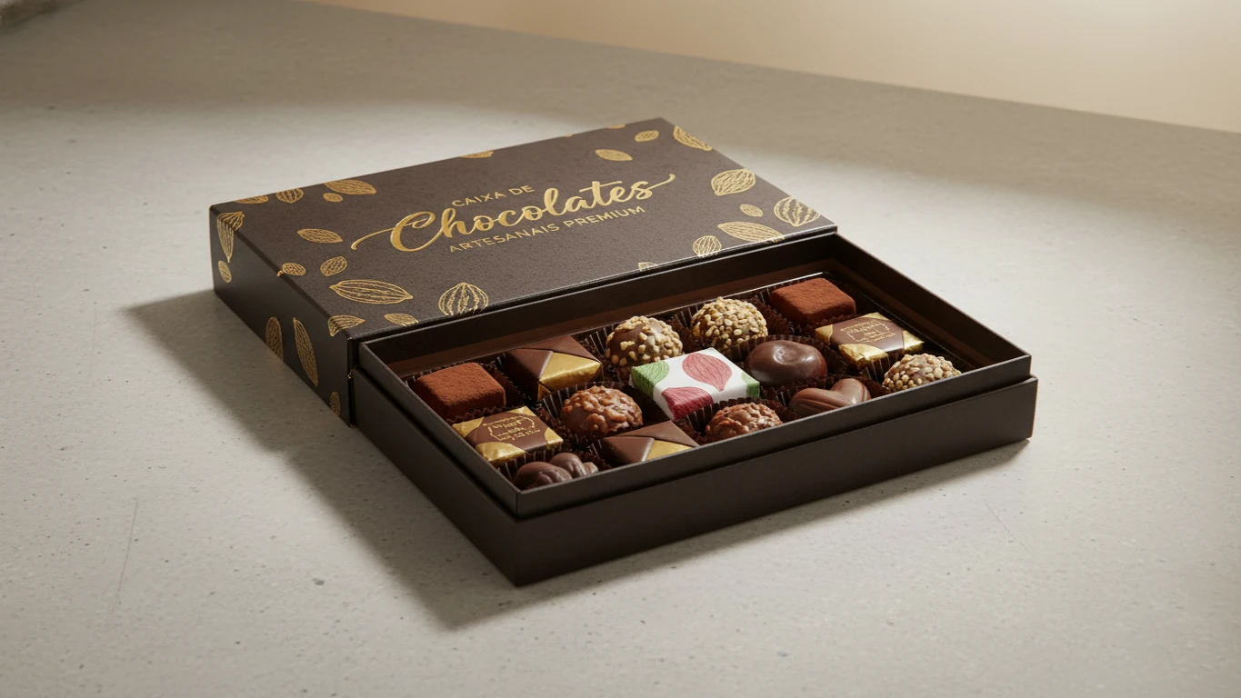 Caixa de Chocolates Artesanais Premium