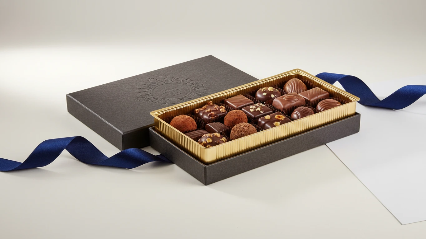 Caixa de Chocolates Belgas Artesanais