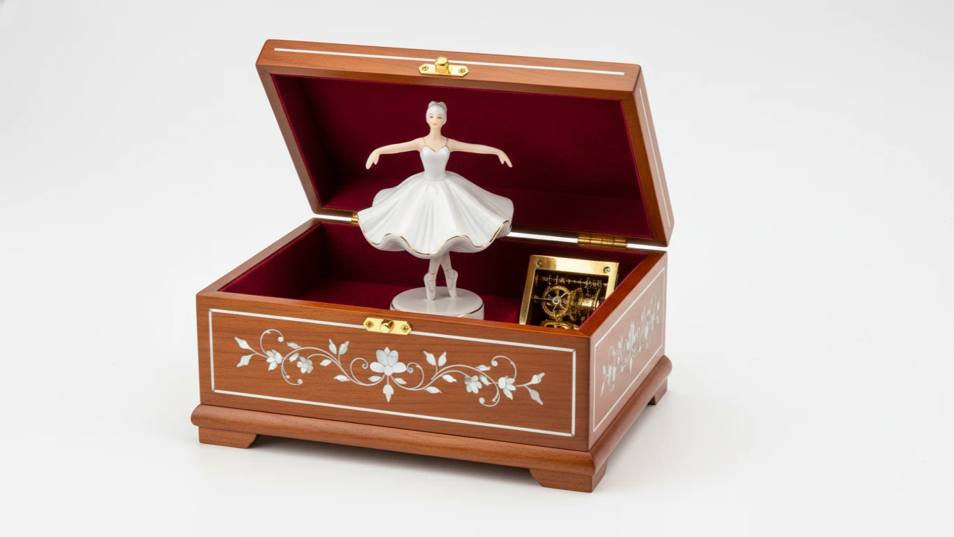 Caixa de Música com Bailarina Giratória