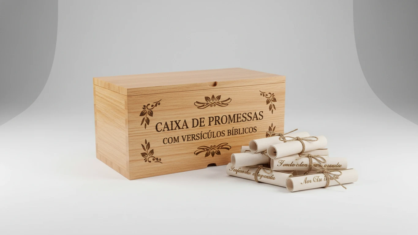 Caixa de Promessas com Versículos Bíblicos