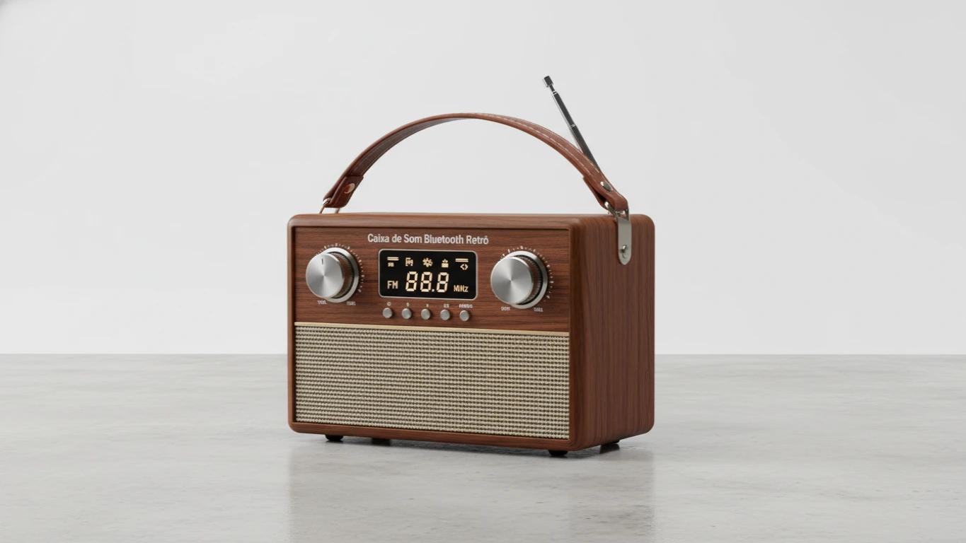 Caixa de Som Bluetooth Retro