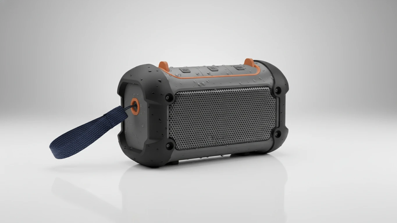 Caixa de Som Portátil Resistente à Água