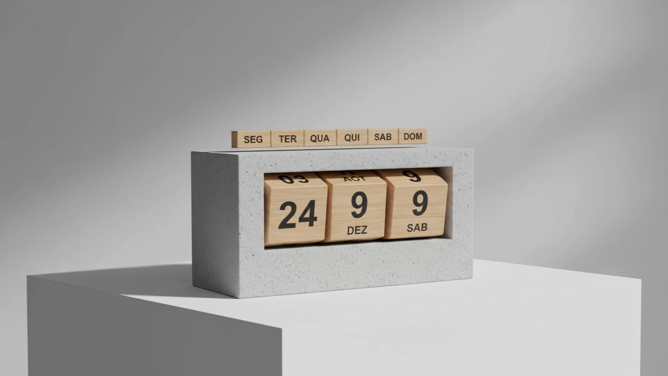 Calendário Permanente de Design Minimalista