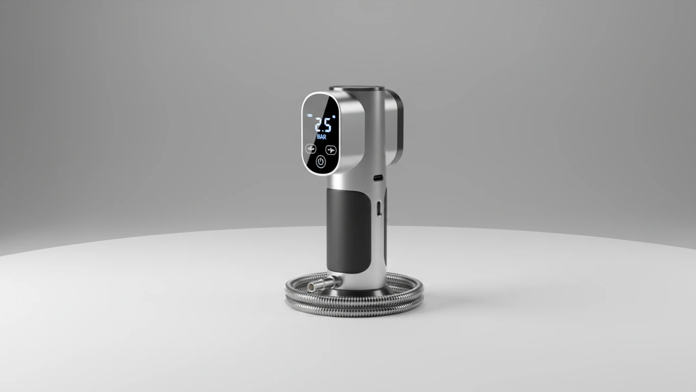 Calibrador de Pneus Portátil Recarregável