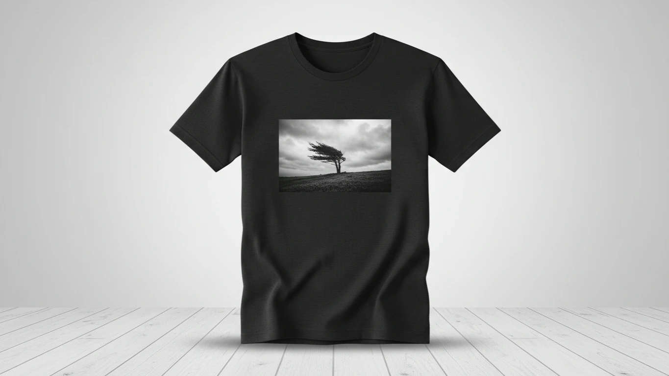 Camiseta com Design Minimalista Fotográfico