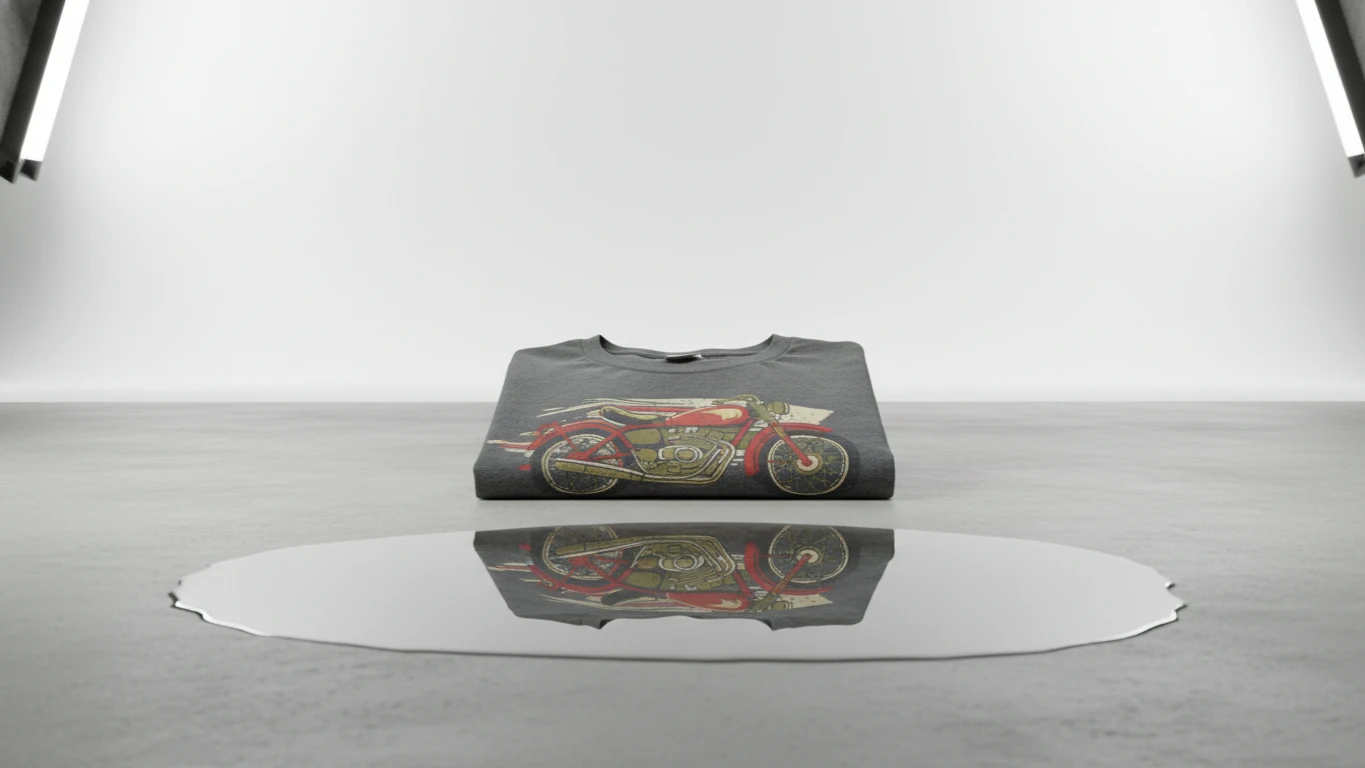 Camiseta com Estampa Vintage de Motociclismo