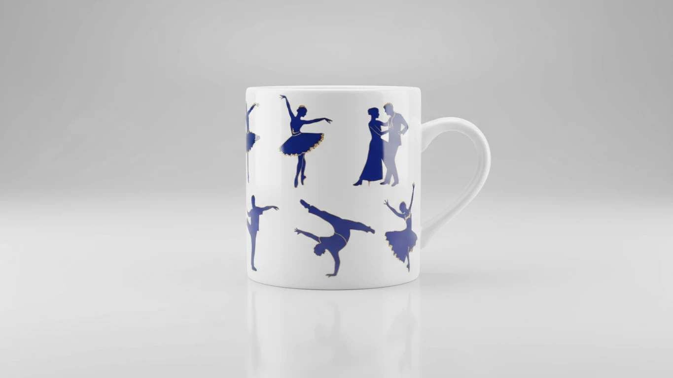 Caneca Colecionável com Tema de Dança
