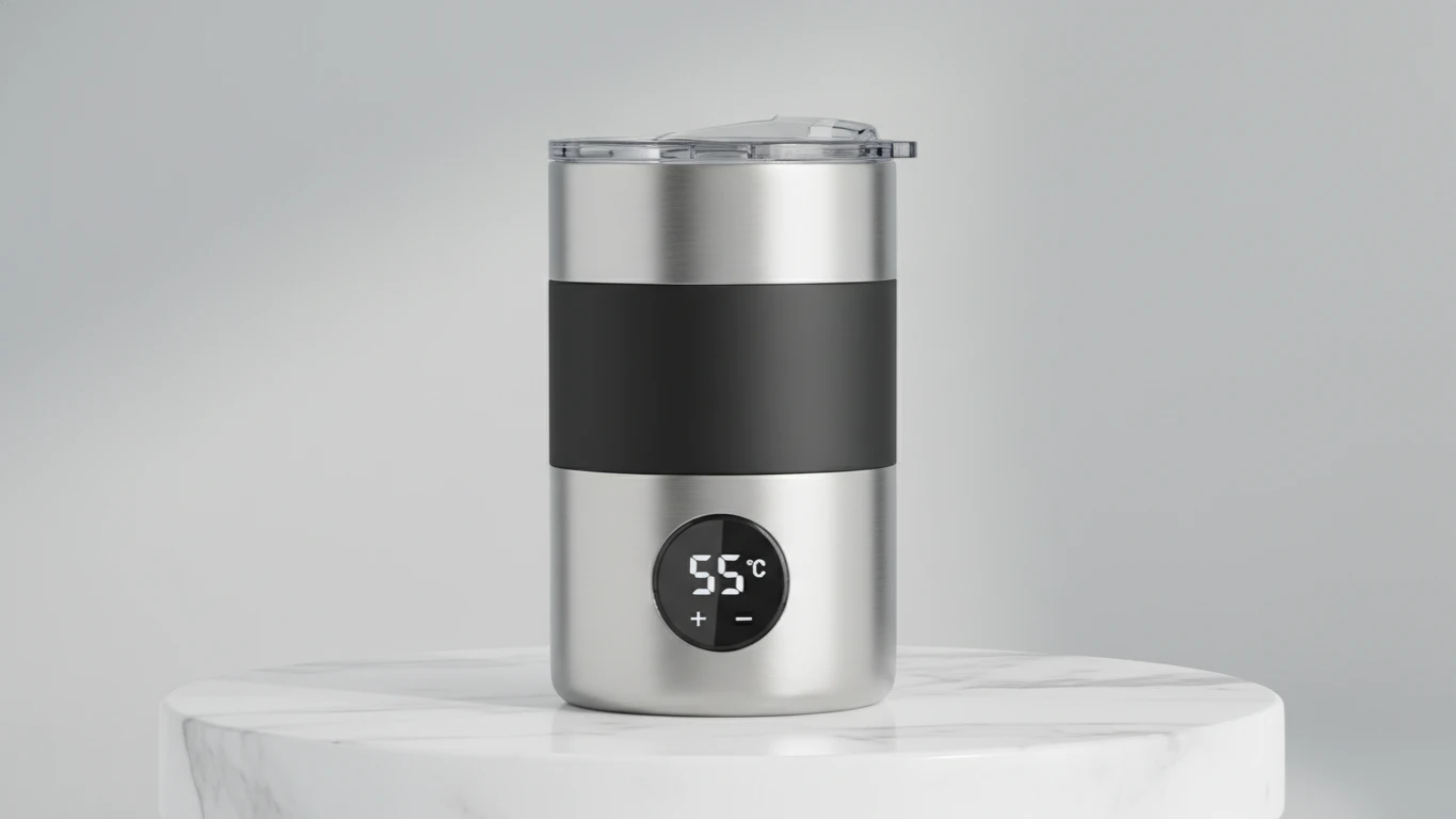 Caneca Térmica com Controle de Temperatura
