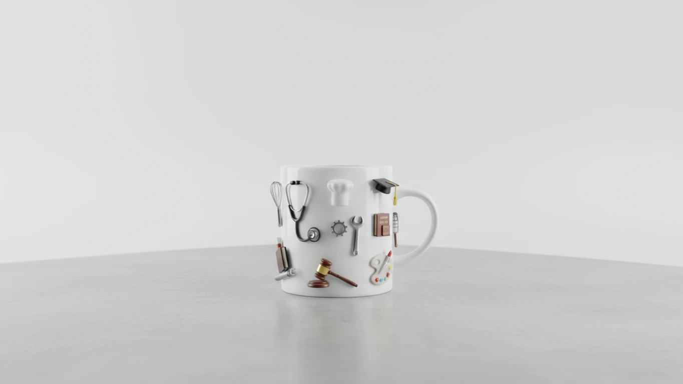 Caneca de Porcelana Temática Profissões