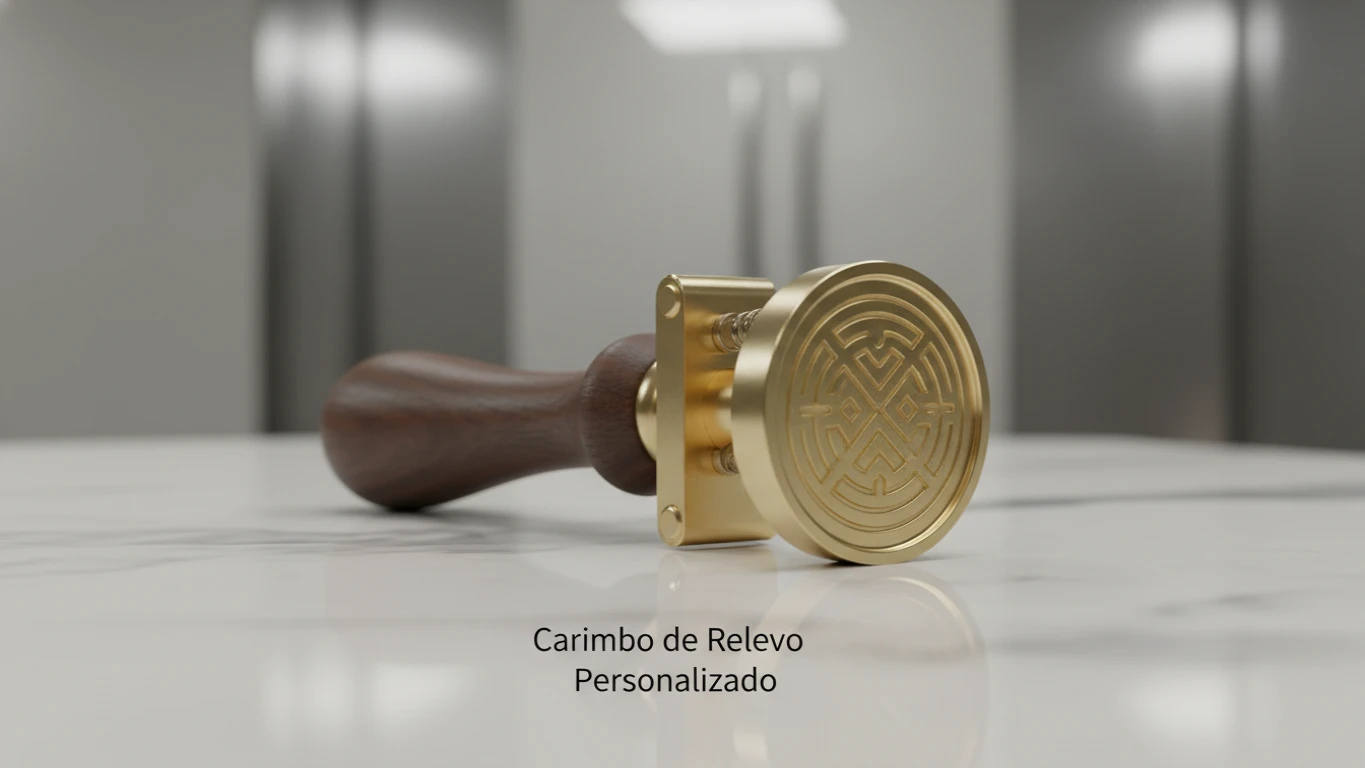 Carimbo de Relevo Personalizado