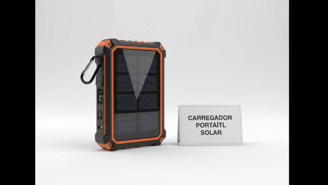 Carregador Portátil Solar