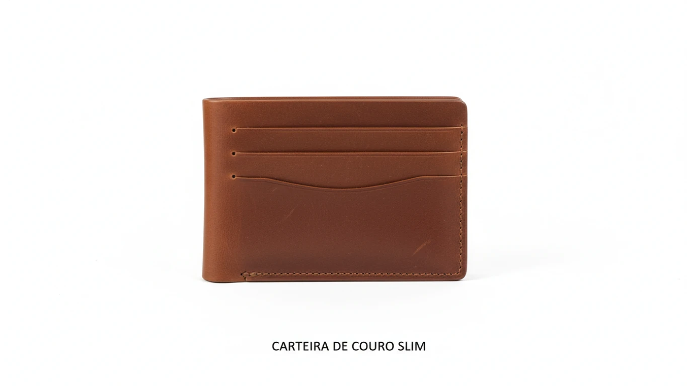 Carteira de Couro Slim