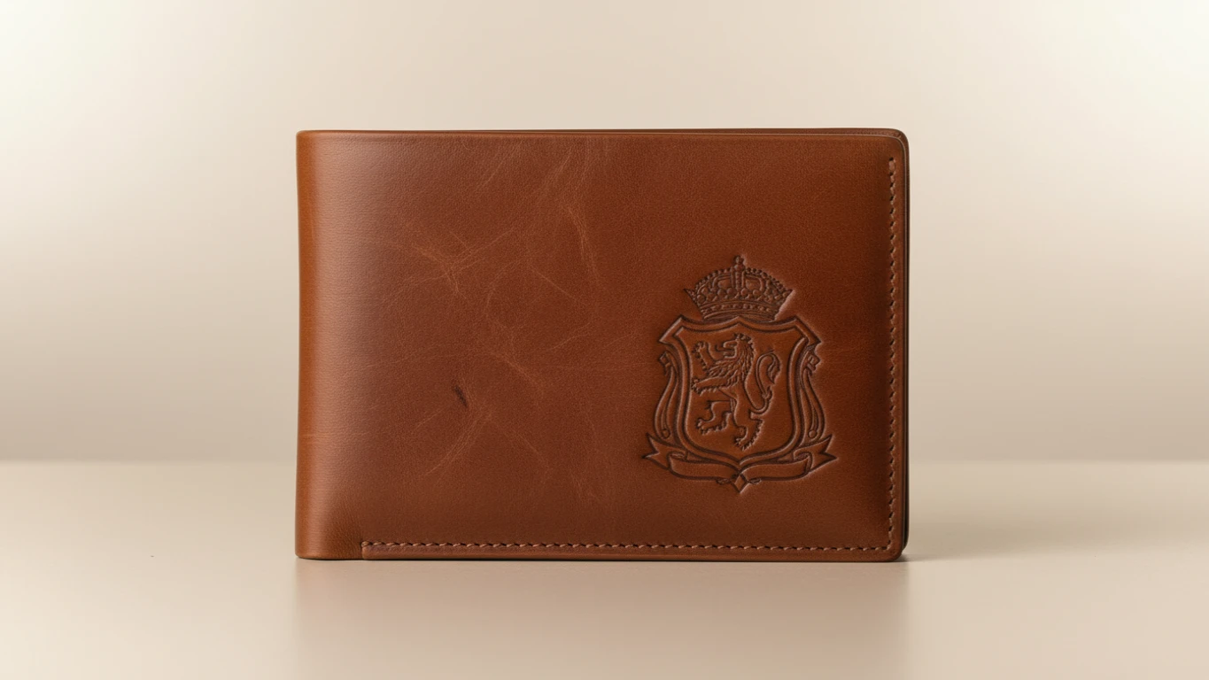 Carteira de Couro com Brasão