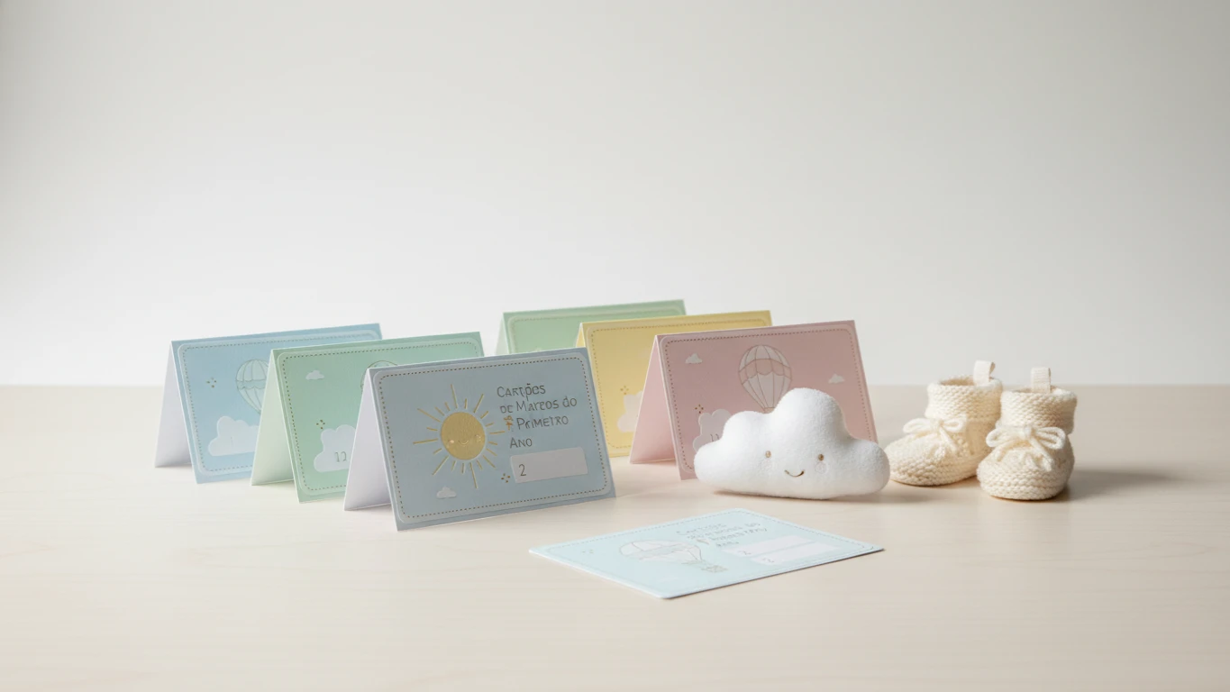 Cartões de Marcos do Primeiro Ano