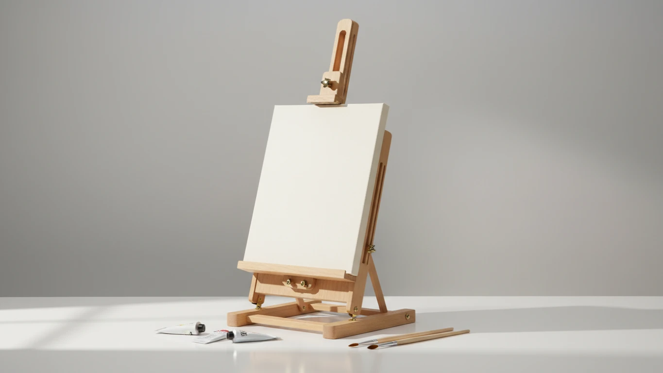Cavalete de Mesa Ajustável em Madeira