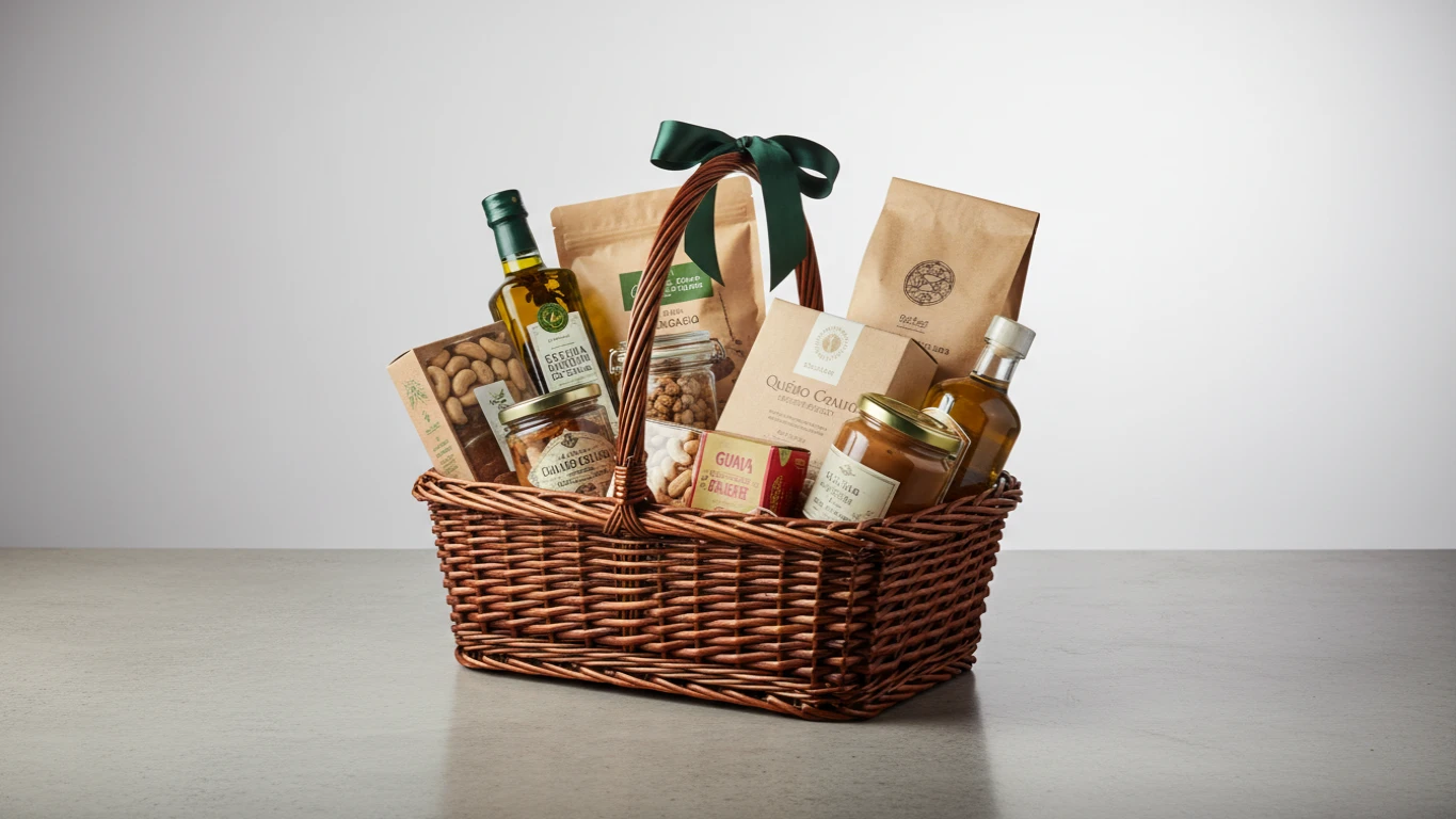 Cesta Gourmet com Produtos Finos Brasileiros