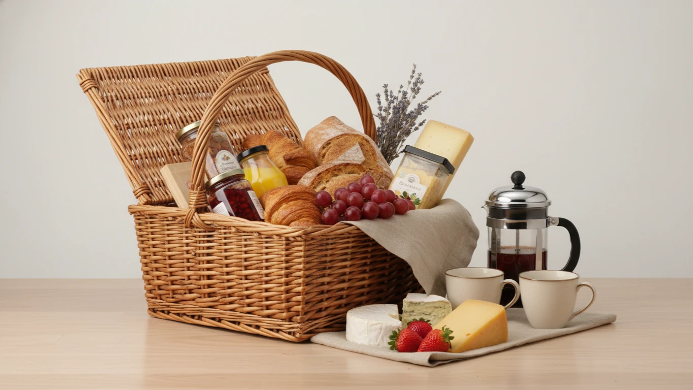 Cesta de Café da Manhã Gourmet