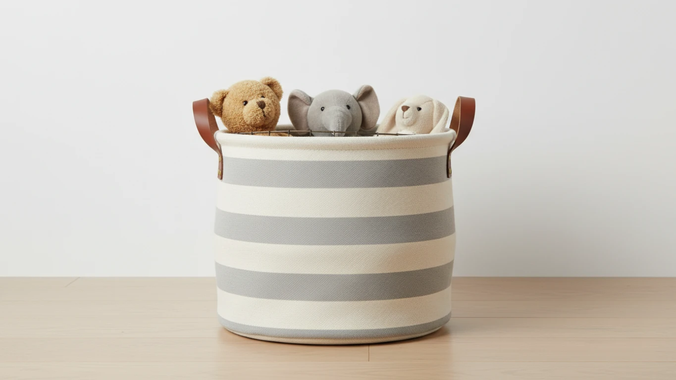 Cesto Organizador de Brinquedos de Pano