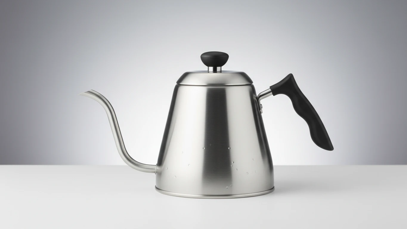 Chaleira de Bico de Ganso em Aço Inox