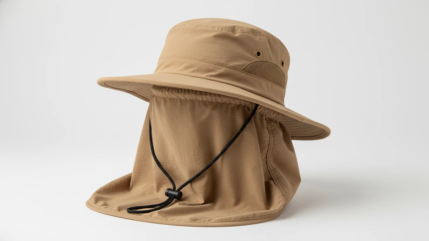 Chapéu de Pesca com Proteção de Nuca