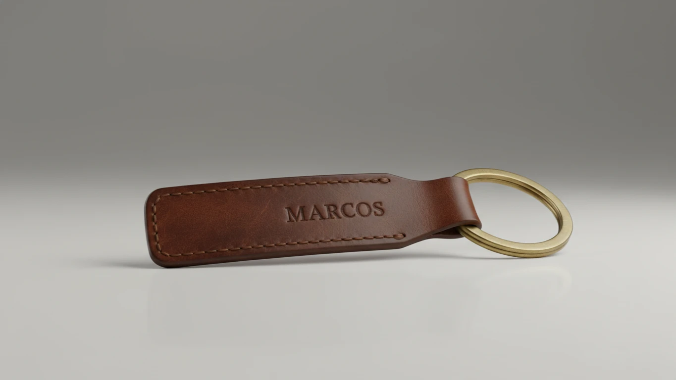 Chaveiro de Couro Legítimo Personalizado