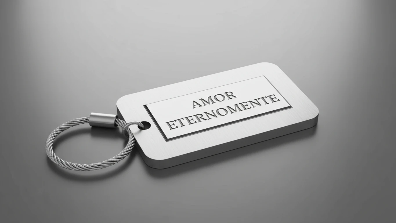 Chaveiro em Aço com Gravação Personalizada