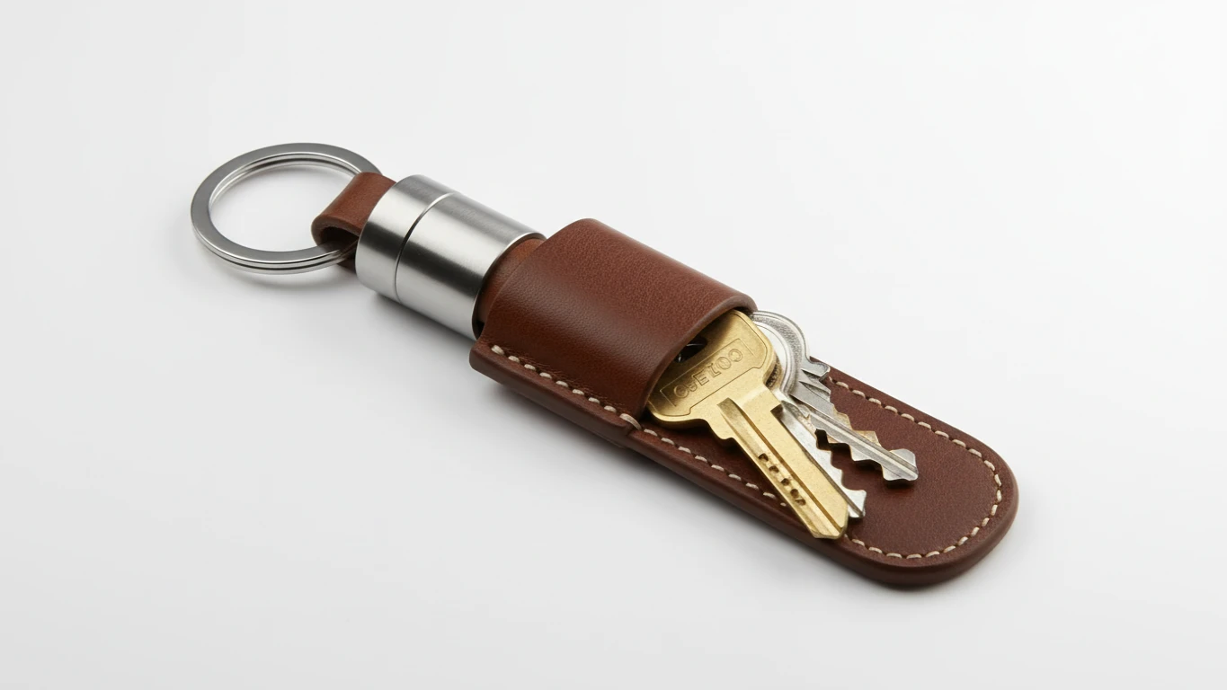 Chaveiro em Couro com Organizador de Chaves