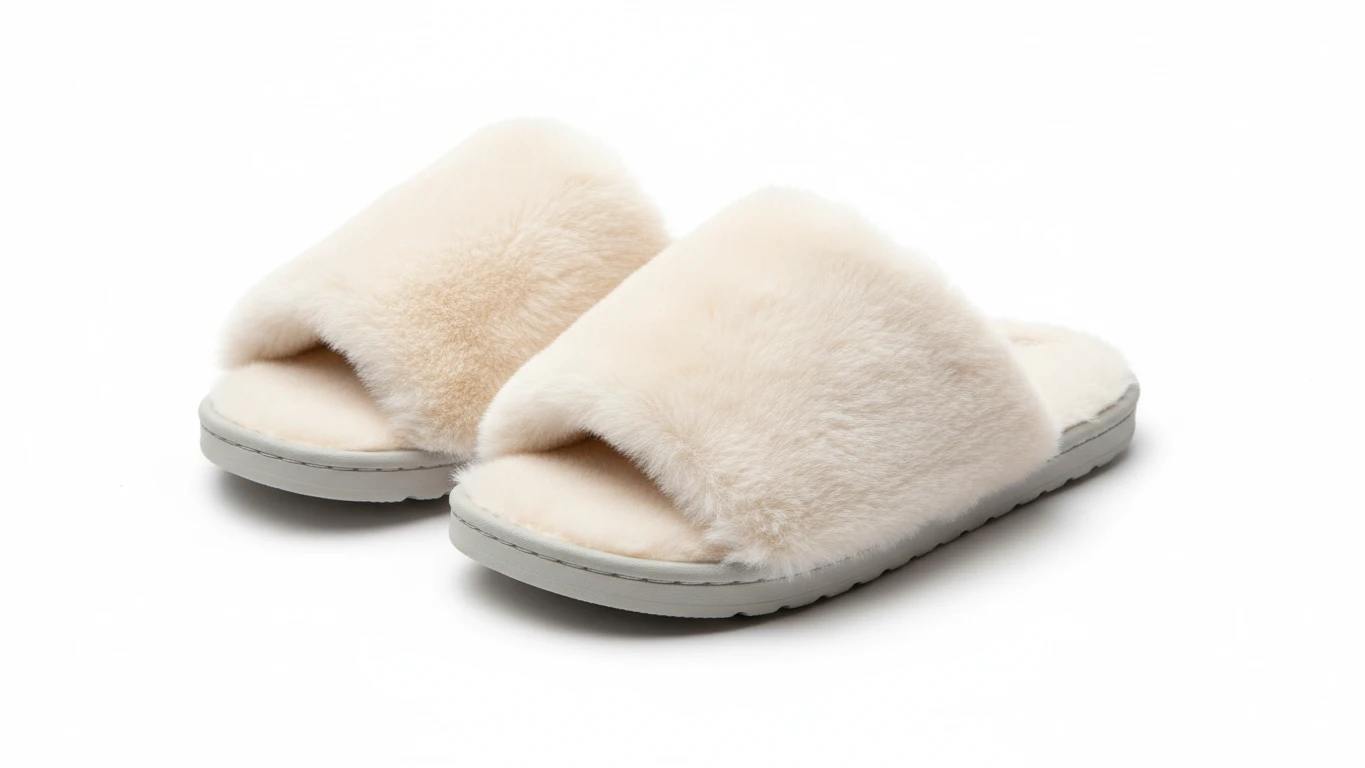Chinelos Pantufa de Pelúcia Antiderrapante