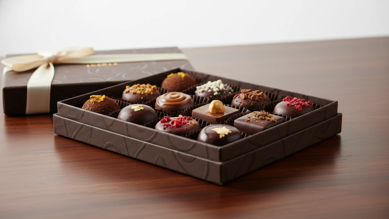 Chocolates Finos Artesanais em Caixa Especial