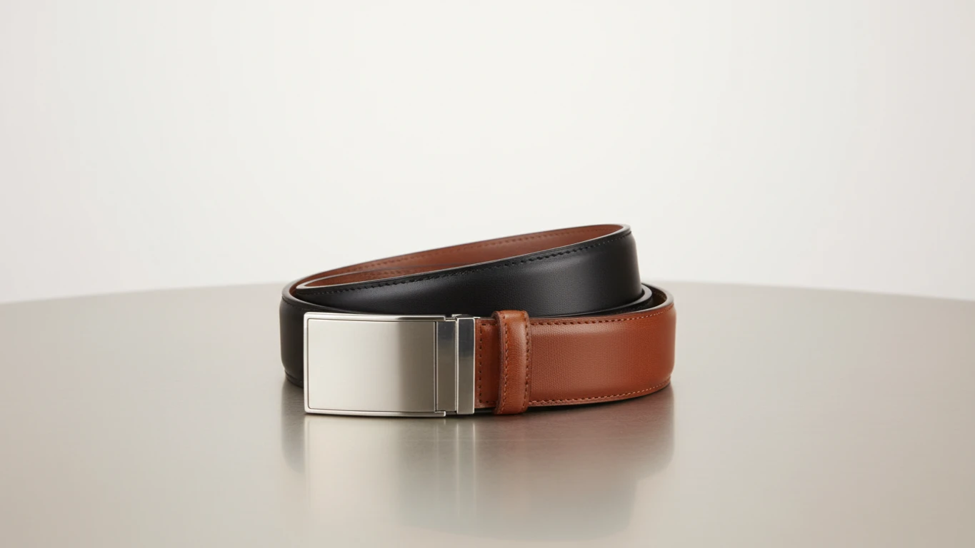 Cinto de Couro Social Dupla Face