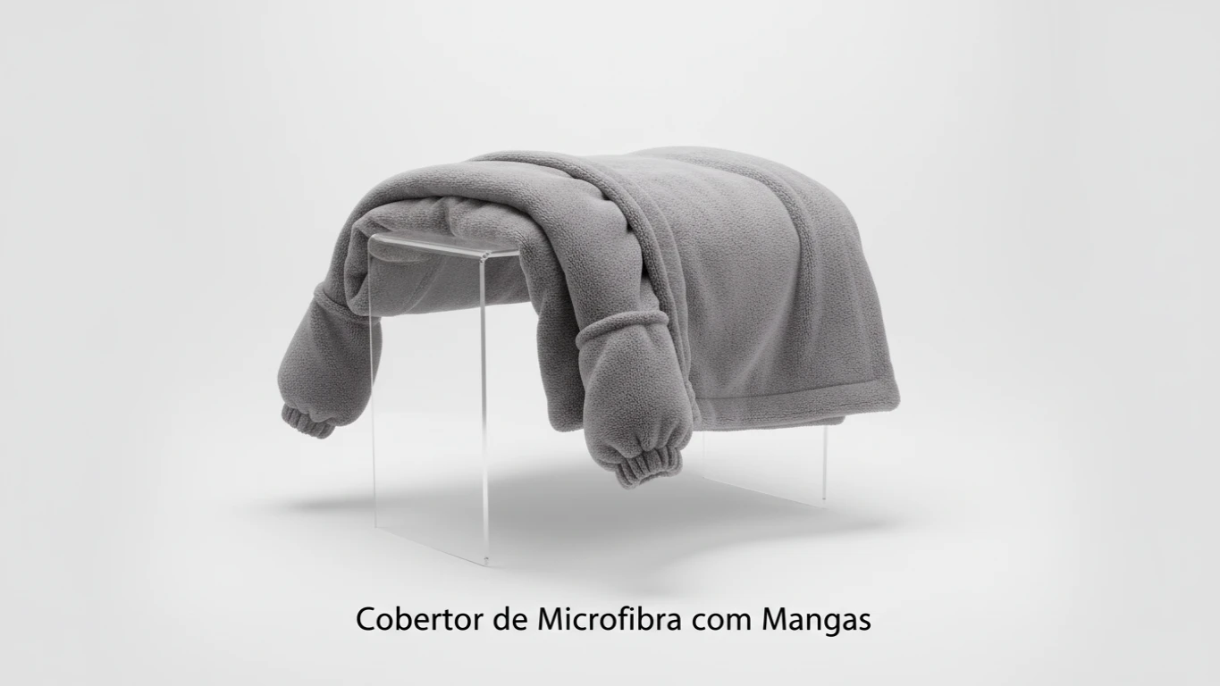 Cobertor de Microfibra com Mangas