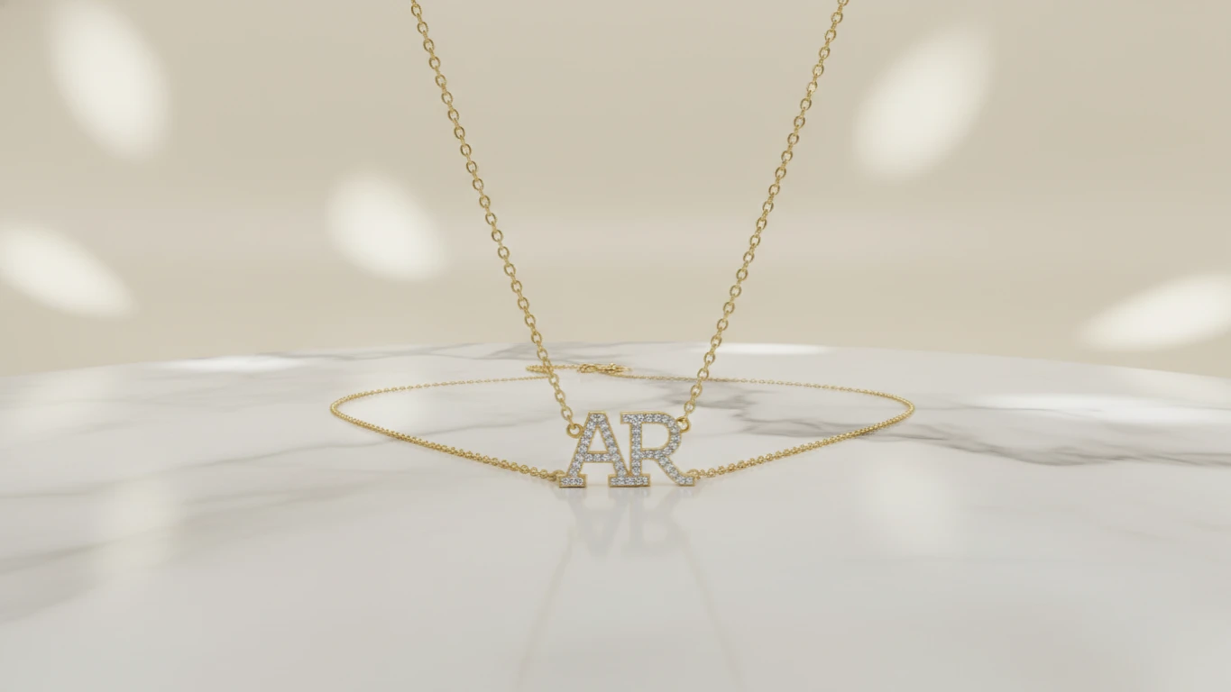 Colar Personalizado com Iniciais