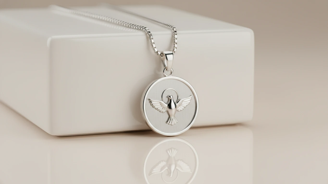 Colar com Medalha do Espírito Santo